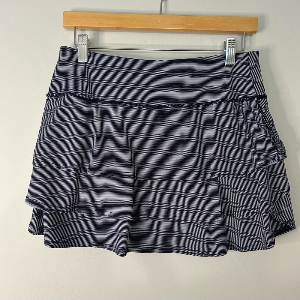 Athleta Swagger Tiered Skort Navy Blue